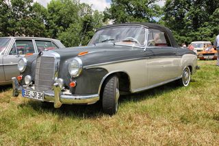 汽车, 车辆, 运输系统, oldtimer, 梅赛德斯, 车轮, 草, 驱动器