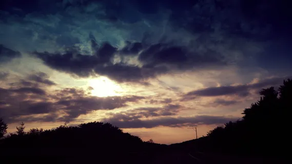 剪影,山,多云,天空,金色,小时,夜空,云 剪影,山,多云,天空,金色,小时,夜空,云