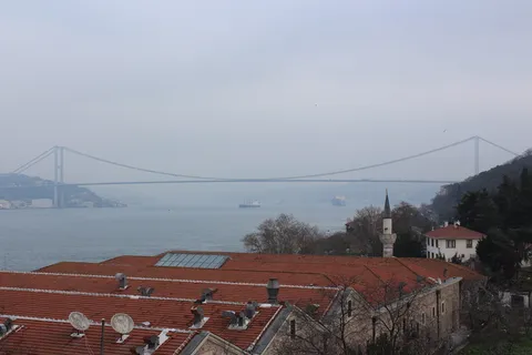 桥，法提赫苏丹*，屋顶，博斯普鲁斯海峡，伊斯坦布尔，土耳其，喉咙，吊桥