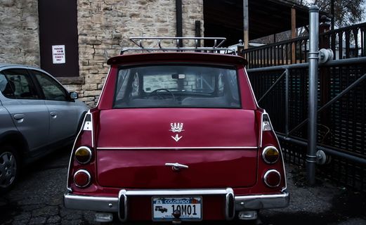 美国，柯林斯堡，汽车，萨博，老旧，复古，运输方式，运输