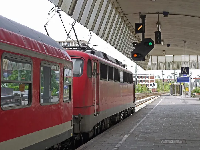 区域列车，缓慢出口，hbf，*车站，明斯特，威斯特法伦，站台，天篷