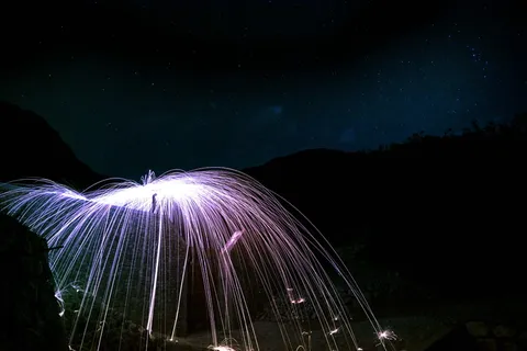 意大利, 布伦蒂诺贝卢诺, 夜, 天空, 钢丝绒, 神奇, 神秘, 光