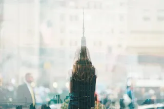 帝国大厦，纽约，融合，图片，二，设计，创意