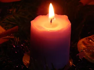 蜡烛, 圣诞节, 火焰, 花圈, 火, 燃烧, 热-温度, 火-自然现象