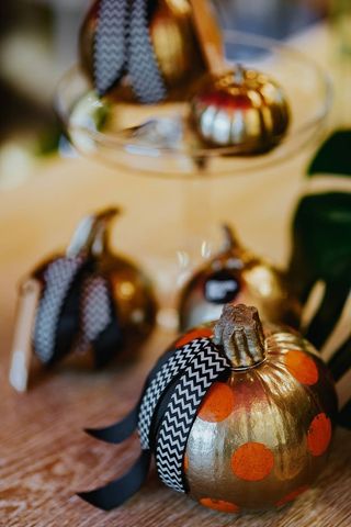 金色装饰南瓜饰品