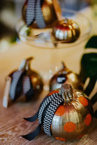 金色装饰南瓜饰品