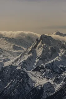 自然、风景、山脉、顶峰、山峰、雪、天空、地平线 自然、风景、山脉、顶峰、山峰、雪、天空、地平线