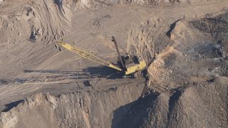 黄鹤，拉铲，采矿，采煤，机械，采石场，煤炭，露天