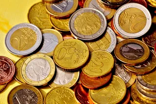 分类面额硬币、硬币、货币、货币、欧元、金币、零钱、金币