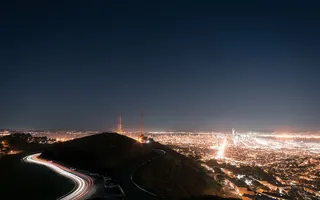 建筑，建筑，城市，城市灯光，黑暗，黎明，黄昏，黄昏