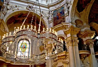 建筑，门，入口门，木质，装饰性，风格化，蓝色，桃花心木