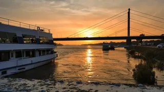 日落，太阳，海洋，海滩，风景，云，自然，天空