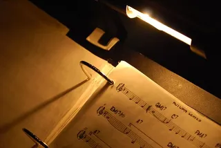 打开，乐谱，黑暗，房间，音乐，音符，乐谱，作曲