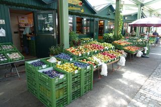 市场、水果、苹果、李子、食用、食品和饮料、食品、新鲜度