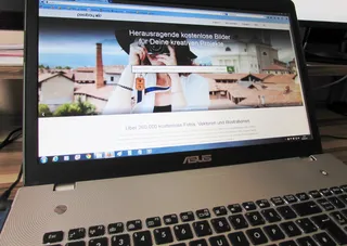 黑色, 白色, 华硕笔记本电脑打开, 笔记本, 网页, 笔记本电脑, 互联网, pixabay