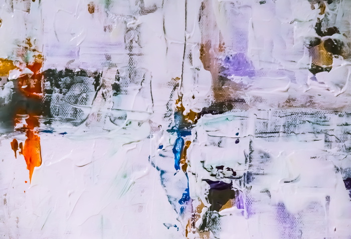 五彩流体抽象画