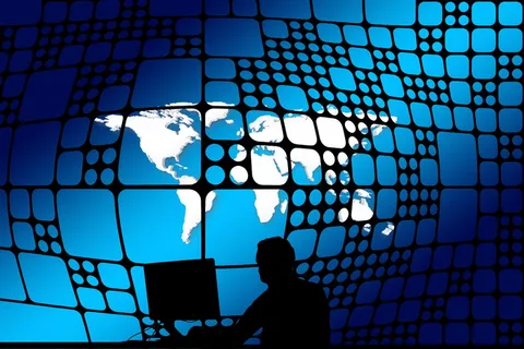 人，轮廓，桌面网络，网络，地球，大陆，地球，www