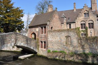 比利时布鲁日，建筑，建筑结构，建筑外观，树，建筑，墙