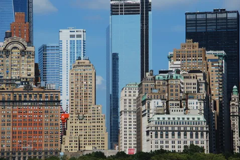 棕色,白色,蓝色,高层,建筑物,白天,纽约,建筑物 棕色,白色,蓝色,高层,建筑物,白天,纽约,建筑物