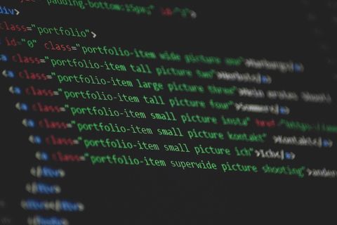 计算机代码截屏、宏截图、计算机语言代码、屏幕、监视器、深色、黑色、代码