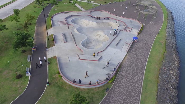 skate，skate park，区域视图，滑板，原型，项目，高角度视图，白天
