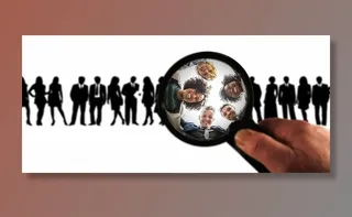 人物、手持、黑色、放大镜、眼镜、目标群体、广告、买家