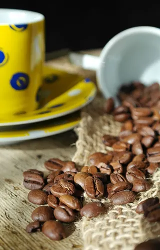 咖啡，咖啡豆，静物画，饮料，浓缩咖啡，杯子，咖啡因，早餐