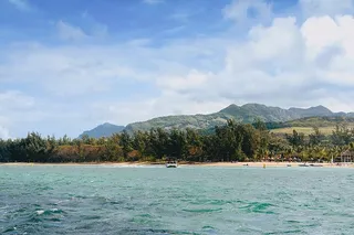 海滩，蓝天，身体，水，白色，云，海，海洋