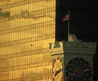 城市、日落、不列颠哥伦比亚省温哥华、建筑、城市景观、市中心、阳光、夜晚