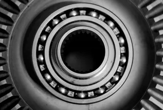 黑色齿轮，轴承，金属，机械，技术，机器，工业，钢