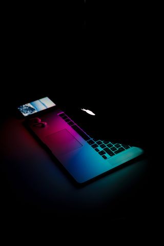 MacBook在微光照相中打开