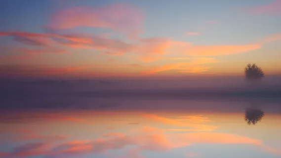 黎明、湖泊、镜像、日落、黄昏、傍晚、景观、雪 黎明、湖泊、镜像、日落、黄昏、傍晚、景观、雪