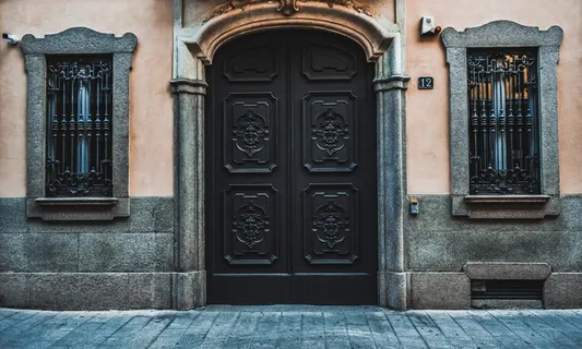 门、窗、建筑、入口、外部、立面、建筑、米兰