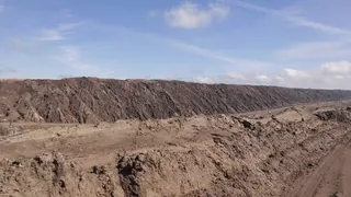 德国, welzow, lausitz energy bergbau ag - welzow south, lausitz, 天空, 月亮, 煤炭, 褐煤