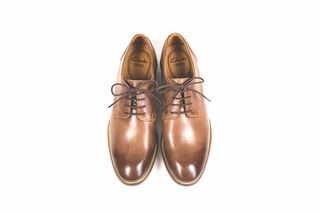 采购产品双，棕色，克拉克皮革洋装鞋，皮革，洋装，鞋，仍然，项目