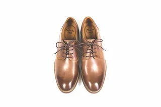 采购产品双，棕色，克拉克皮革洋装鞋，皮革，洋装，鞋，仍然，项目