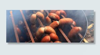 香肠，培根片，食品，培根，烹饪，蔬菜，新鲜度，香肠