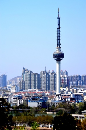 塔，结构，建筑，建筑，电视广播，徐州，中国，景观