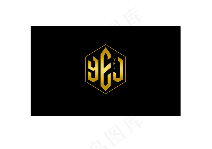 YEJ英文字体logoai矢量模版下载