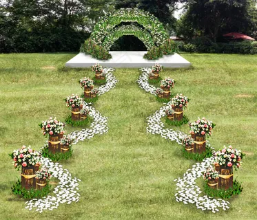 户外婚礼效果图