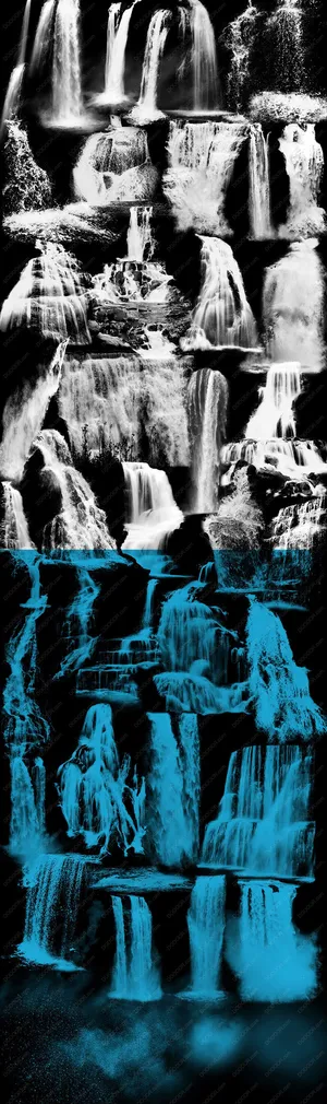 瀑布笔刷水花笔刷水雾笔刷PS笔刷装...