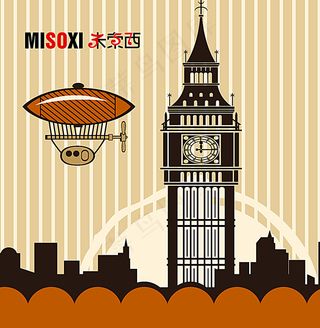 米索西西餐厅橱窗形象画图片