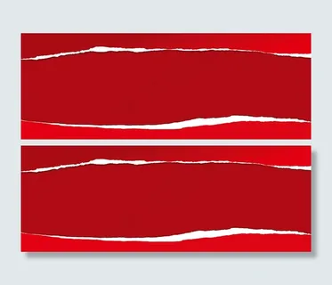 电商淘宝促销红色撕裂背景banne...