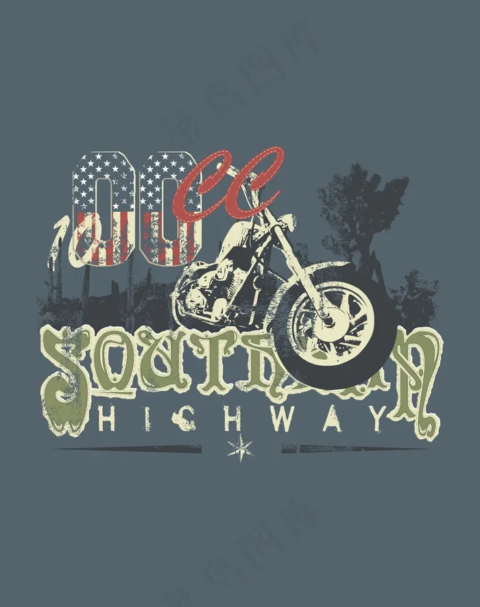 T恤图案设计图文组合