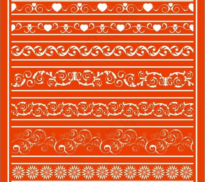 欧式花边 矢量的图片