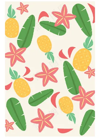 卡通水果海报背景高清图