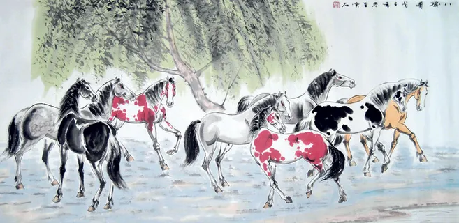 八骏图图片 八骏图图片