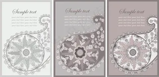 怀旧仿古装饰背景矢量卡片1