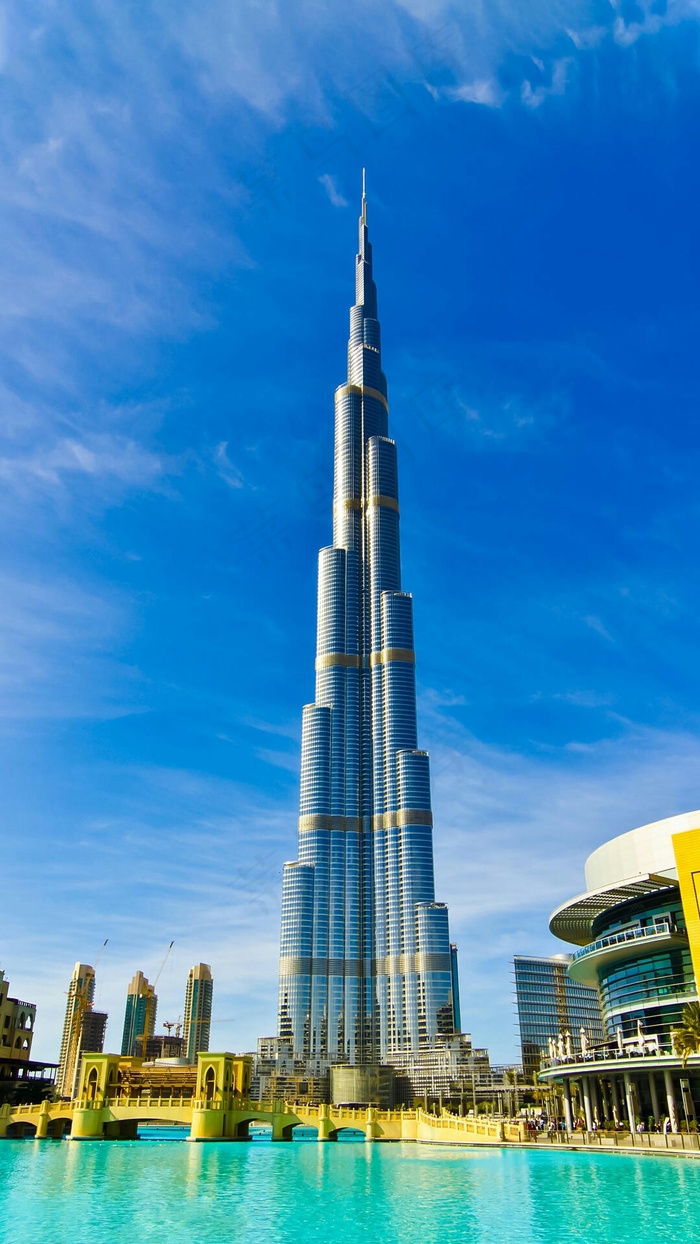 迪拜建筑高清摄影图片