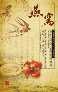 燕窝保健宣传广告PSD素材